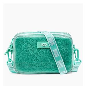 Uggs women’s janey clear sheepskin crossbody